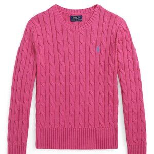 POLO RALPH LAUREN Cable-Knit Sweater Pink